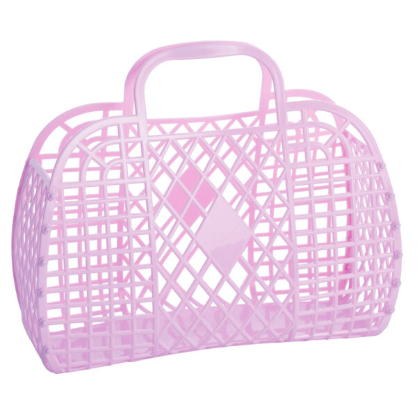 retro basket large lilac