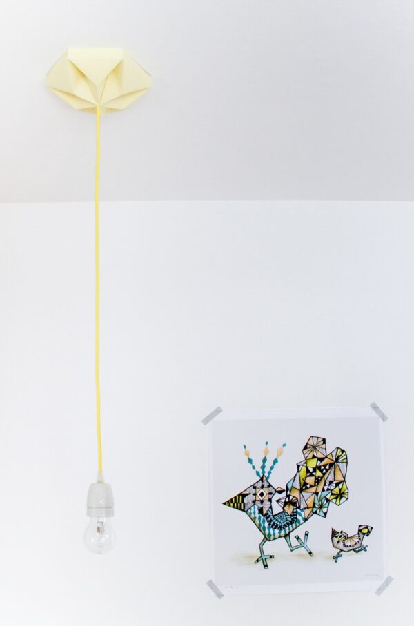 FIY Kroonuppe Paper Ceiling Rose-Canary Yellow - Image 2