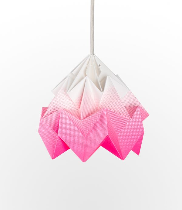 Moth Origami Lamp-Gradient Pink