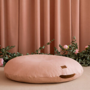 sahara floor cushion bloom pink