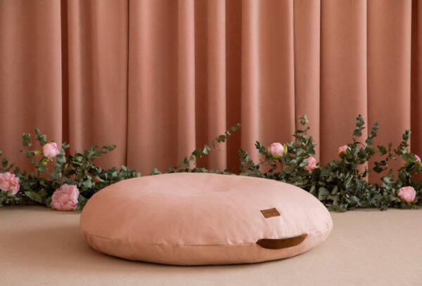 sahara floor cushion bloom pink