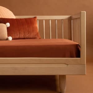 pure oak wood sofa extension 90x200