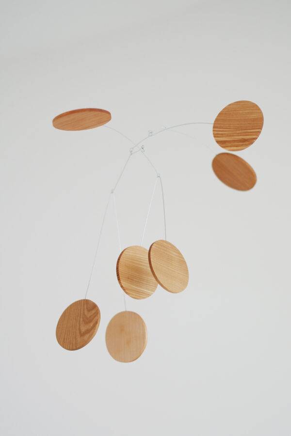 shanyn wood hanging kinetic mobile