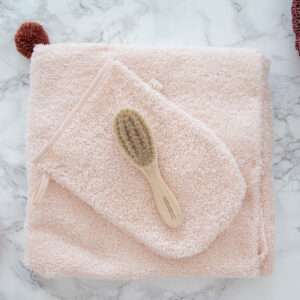 so cute baby bath set pink look2