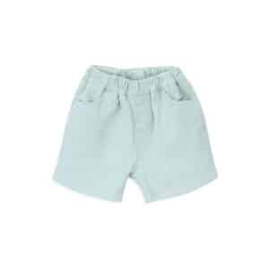 spike twill baby short celadon green