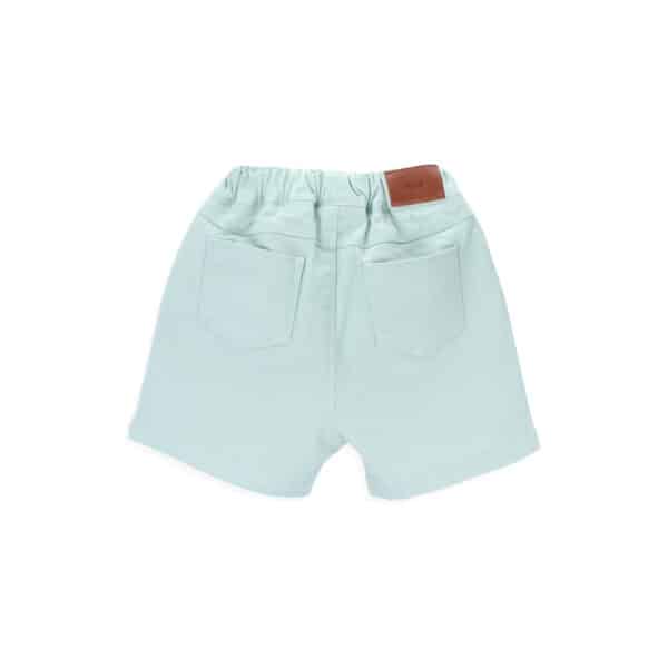 spike twill baby short celadon green