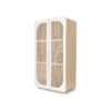 straw cabinet doors in white