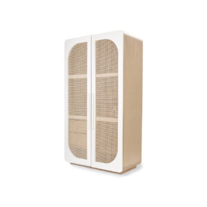 straw cabinet doors in white