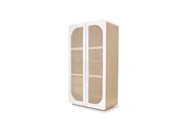 straw cabinet doors in white