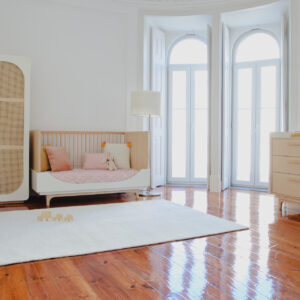 straw cabinet doors in white look