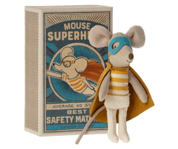 super hero mouse toy in matchboxlittle brother