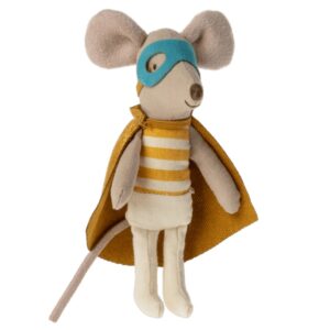 super hero mouse toy in matchboxlittle brother look