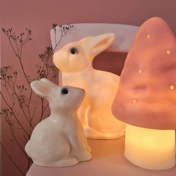 te egmont mushroom lamp vintage pink 3