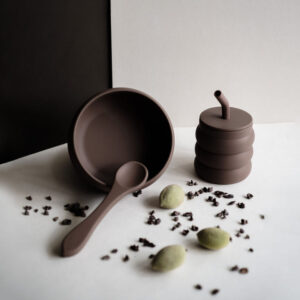 the breakfast set almond cacao look