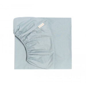 tibet fitted sheet soft blue