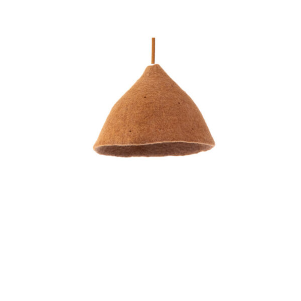 Tipi Lampshade Small-Caramel and Quartz Pink