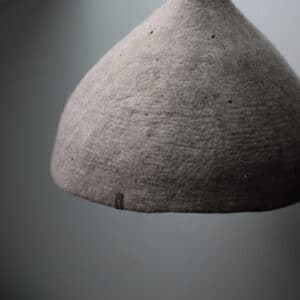 tipi lampshade wide light stone and natural