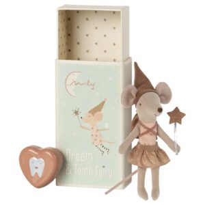 tooth fairy mouse in matchbox rose