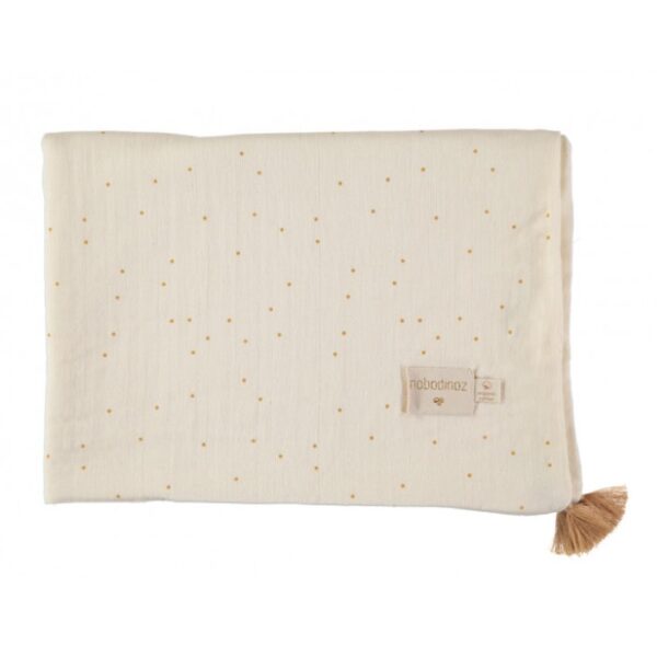 treasure summer blanket honey sweet dots natural