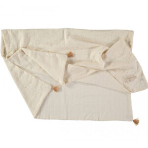 treasure summer blanket honey sweet dots natural