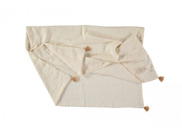 treasure summer blanket honey sweet dots natural