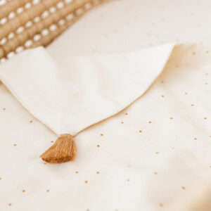 treasure summer blanket honey sweet dots natural