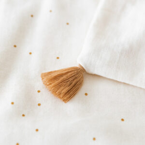 treasure summer blanket honey sweet dots natural