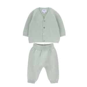 atlas baby cardigan and jeth knitted baby trousers