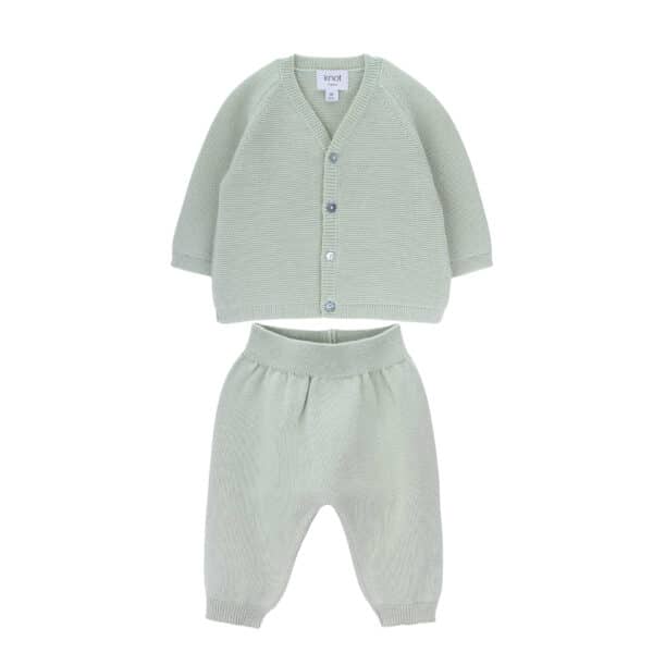 atlas baby cardigan and jeth knitted baby trousers