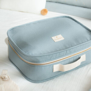 victoria baby suitcase stone blue