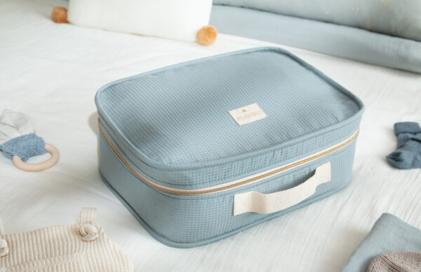 victoria baby suitcase stone blue
