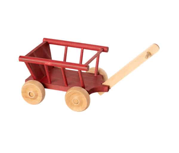 maileg wagon micro dusty red