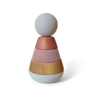 wood stacking toy pastel
