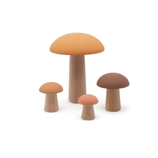 wooden mushrooms automne