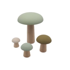 wooden mushrooms mousse