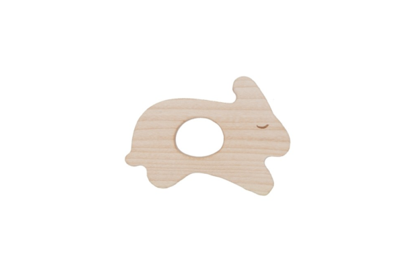 wooden rabbit teether natural look2