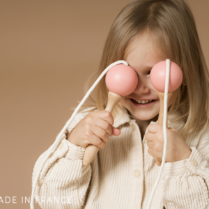 wooden skipping rope pink
