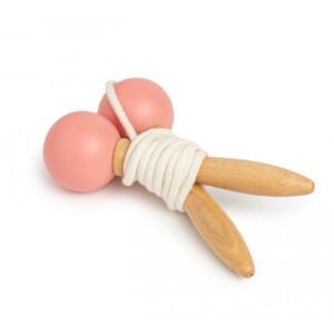 wooden skipping rope pink look4