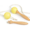wooden skipping rope yellow