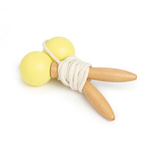 wooden skipping rope yellow look1