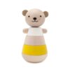 wooden stacking bear jaune