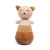 wooden stacking cat