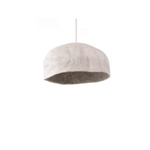 yourte lampshade light stone and natural large