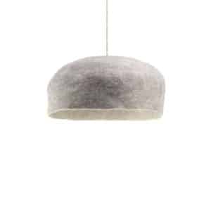 yurt lampshade large light stone and natural