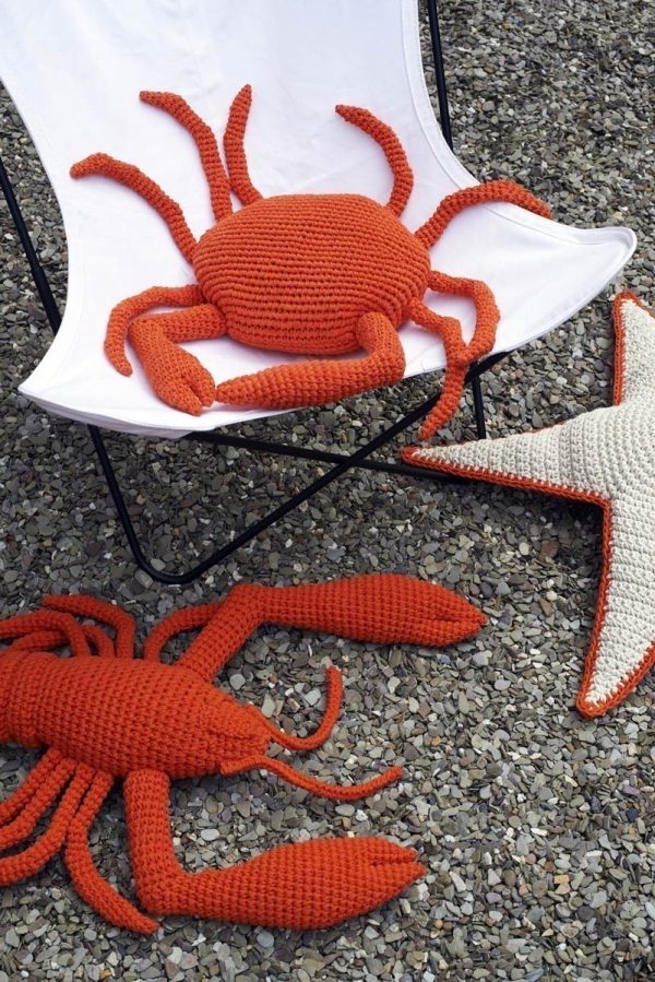 Sea Star Cushion Handmade Crochet-80cm - Image 3