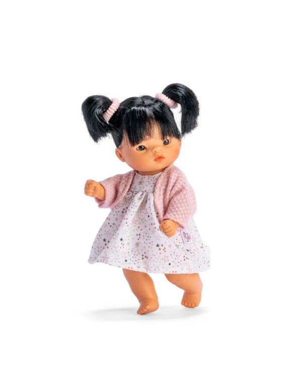baby doll cheni pink jacket printed dress 20cm