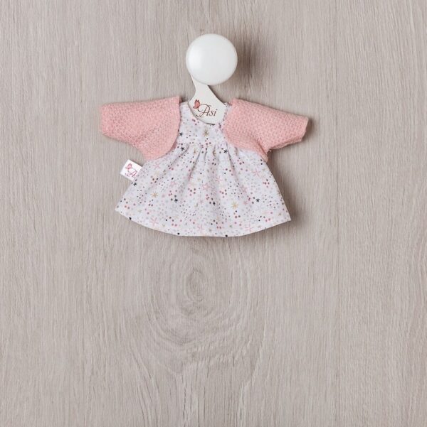 baby doll dress printed stars with pink jacket