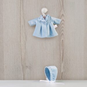 baby doll dress sky velvet coat