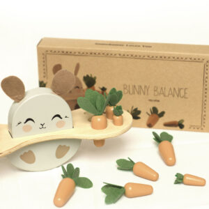 bunny balance wood puzzle