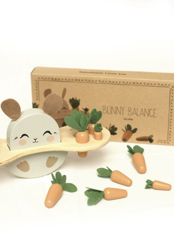 bunny balance wood puzzle